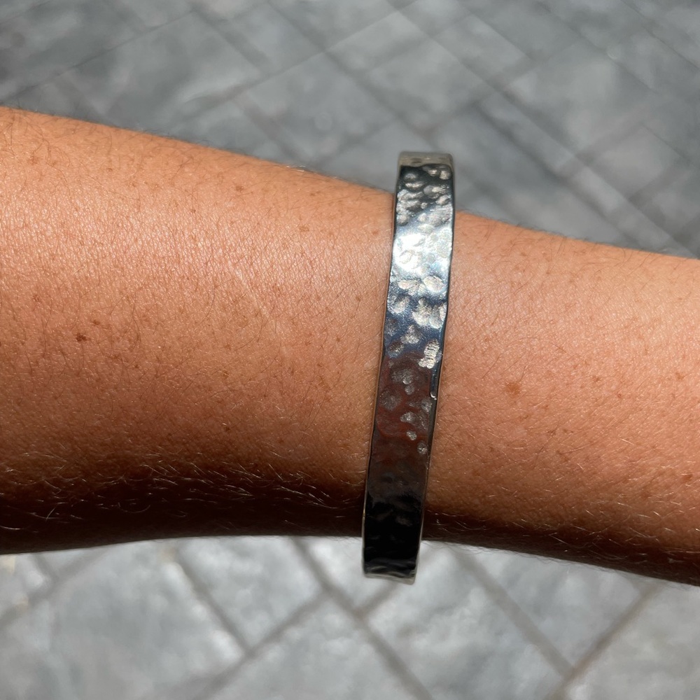 Silver hammered Ippolita bangle
